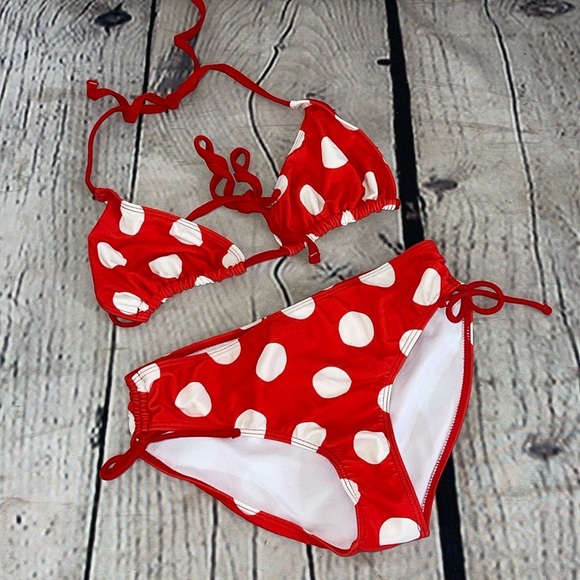 Kanu Polkadot swimsuit youth size 12 - Picture 1 of 5